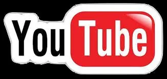 The red and white YouTube logo on black.